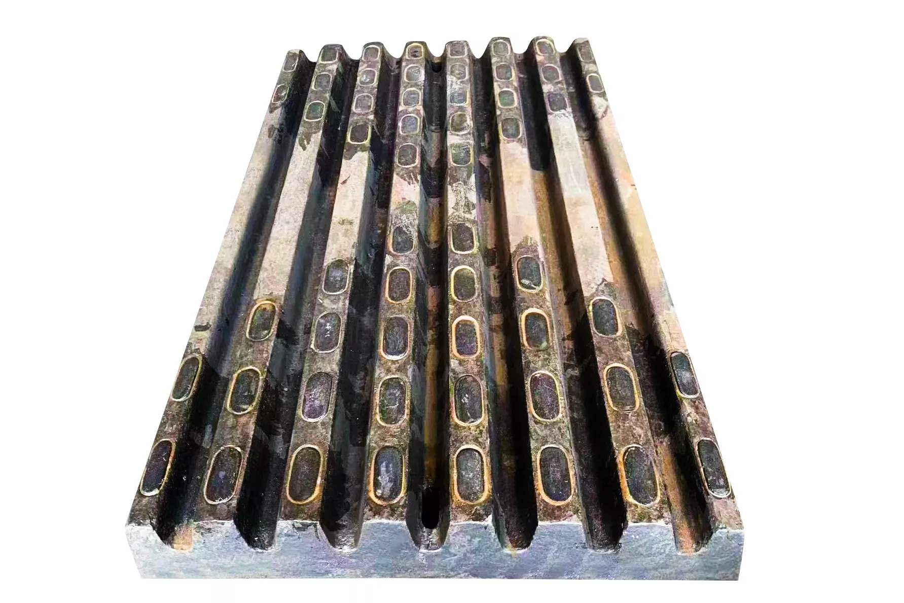 Inlaid High Chrome Cast Iron Jaw Crusher Tooth Plates