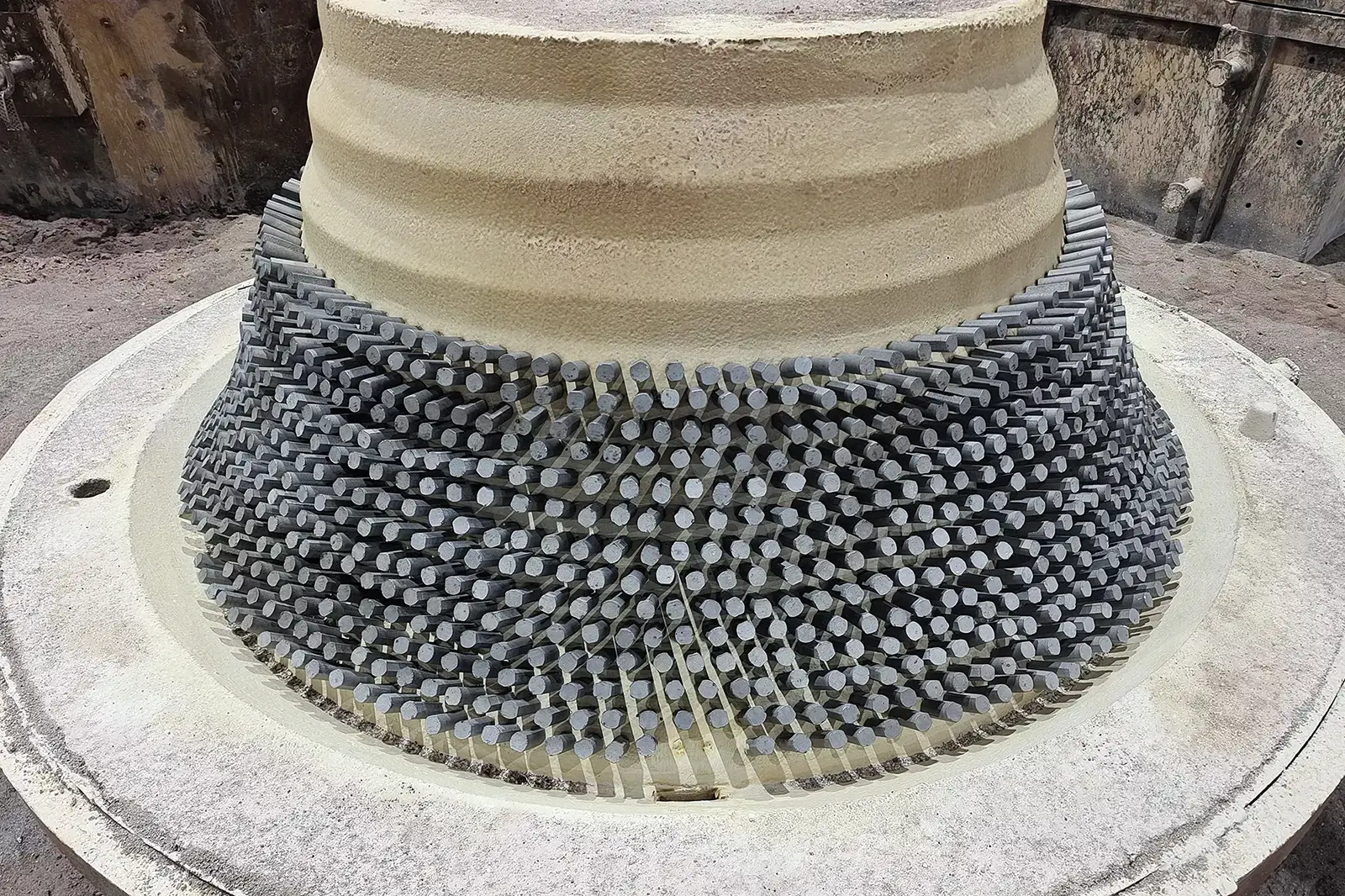 Carbide-Embedded Cone Crusher Bowl Liner Parts Modeling